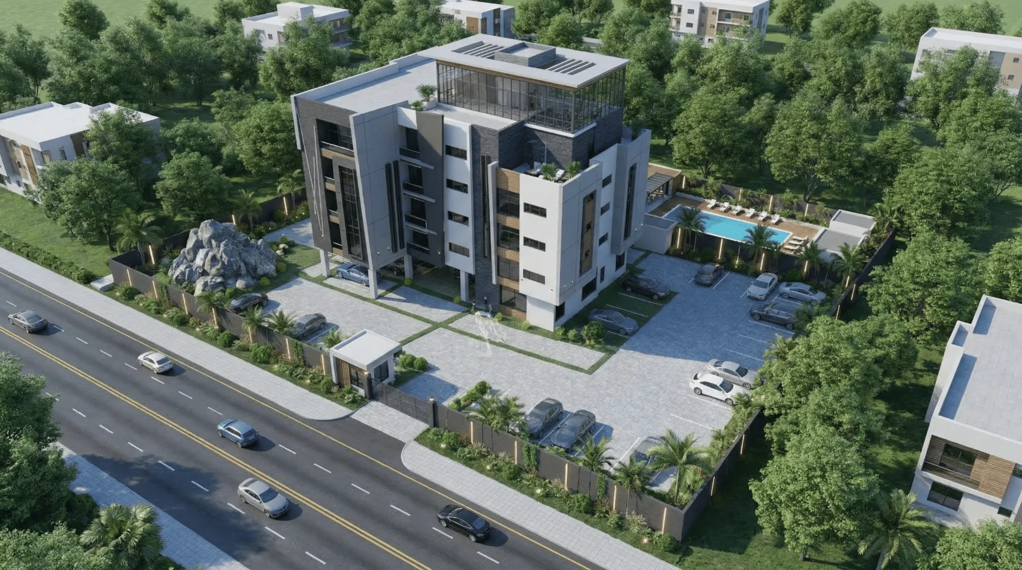 DACE aerial development view