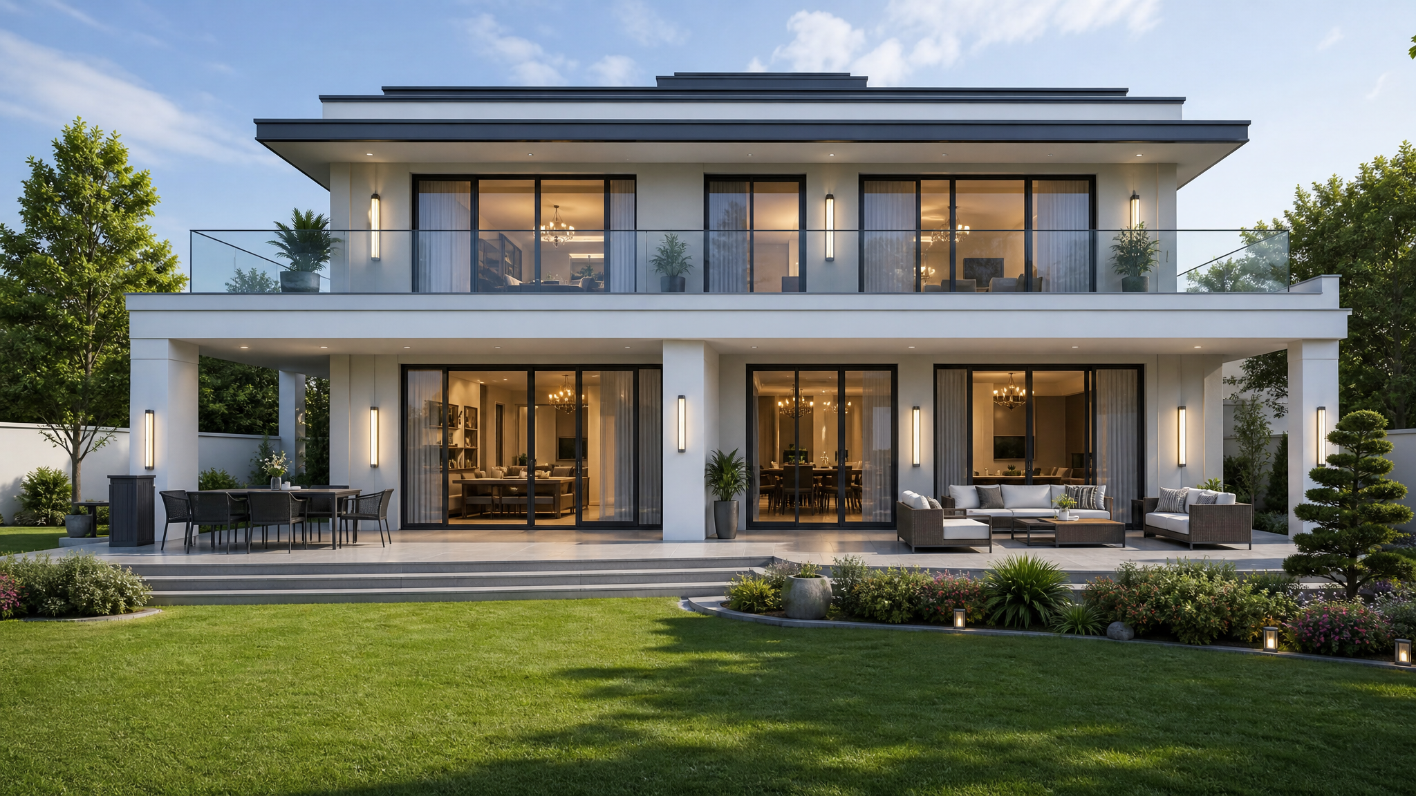 Duplex — Rear Garden View